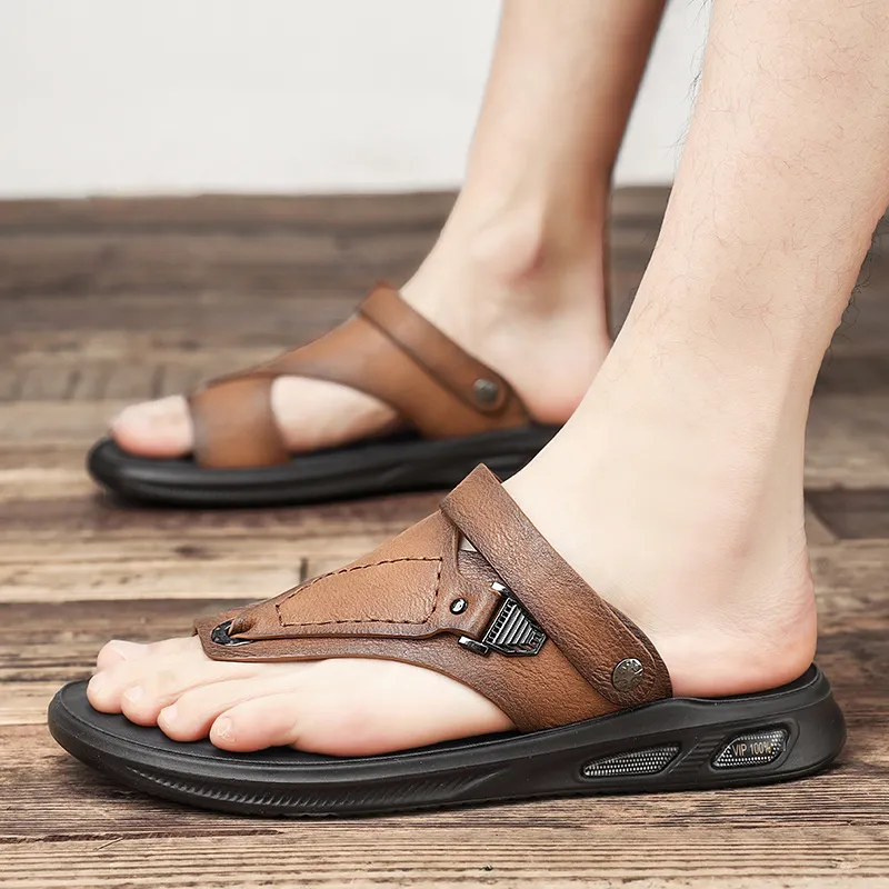 Bull charm Beach Sandals Men-7