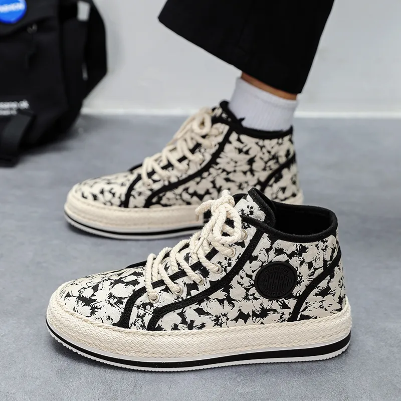 Bull Charm High-Top Casual Shoes Men's-8