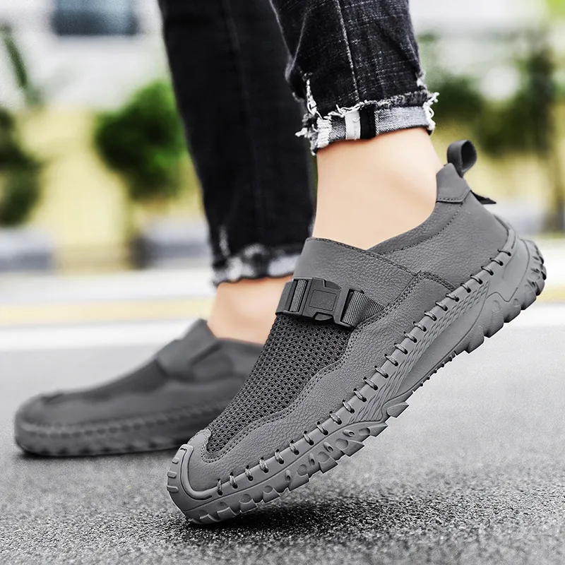 Bull charm Casual Shoes Men Low Top Black/Beige/Gray-7