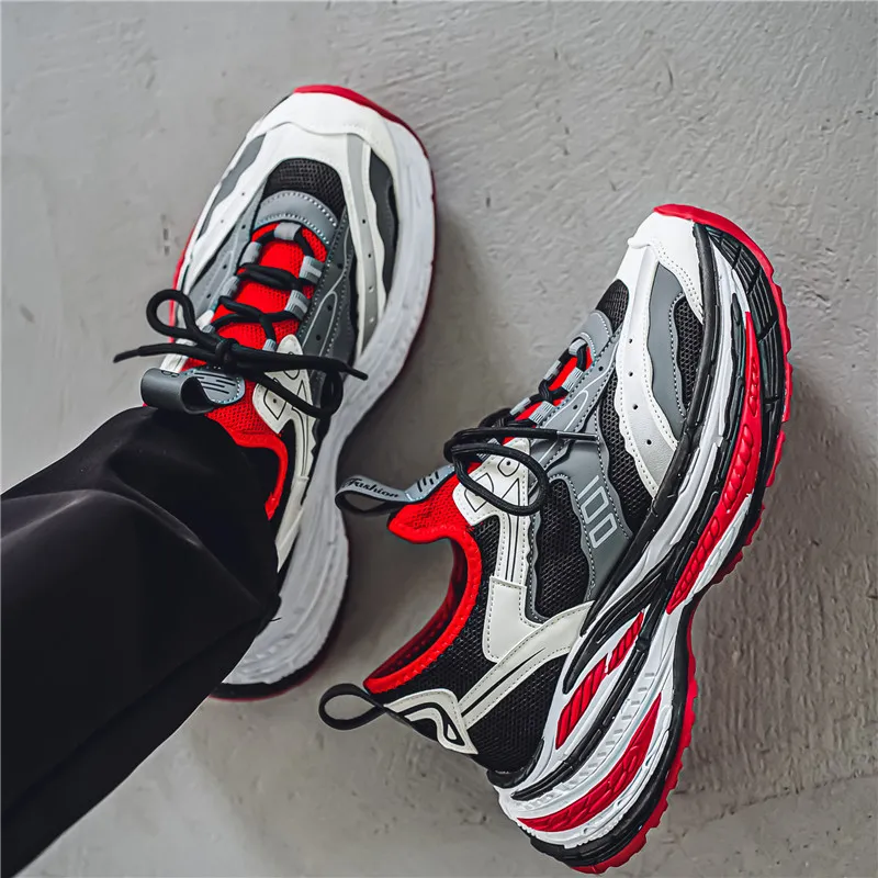 Bull Charm Low-Top Chunky Sneakers Men's-14