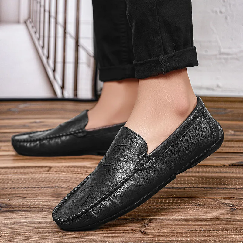 Bull charm Loafers Men Black/Brown/Gray-3