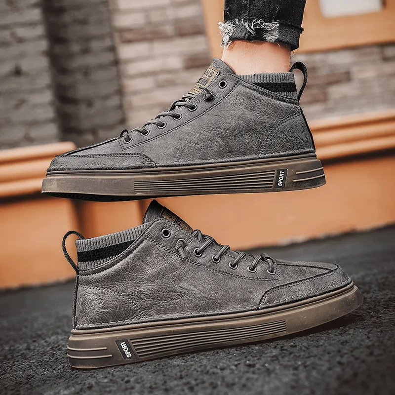 Bull Charm Abrasion Resistant Mid Top Skateboard Shoes Unisex-5