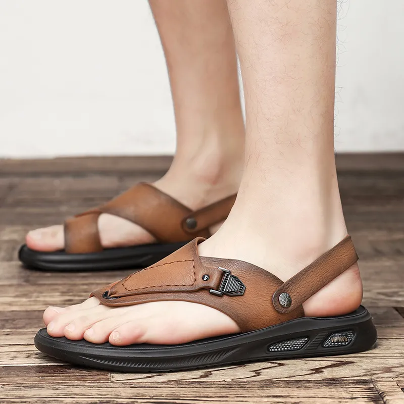 Bull charm Beach Sandals Men-11