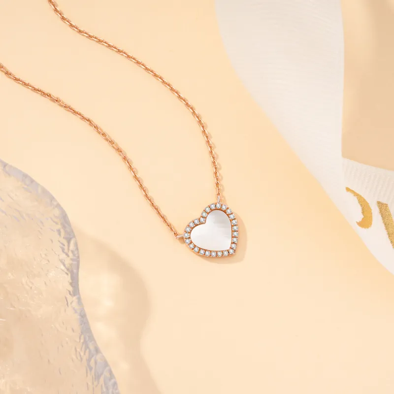 Heart To Heart 925 Sterling Silver Necklaces Women's-2