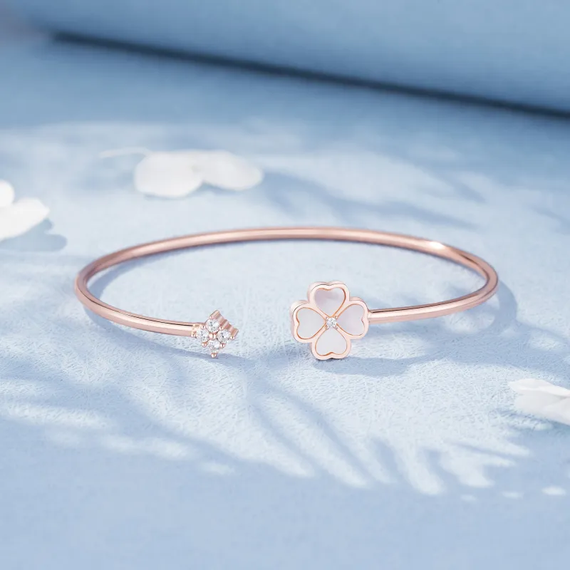 Heart To Heart S925 Silver Bangles Women's-4