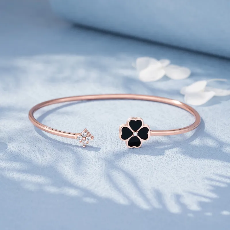 Heart To Heart S925 Silver Bangles Women's-10