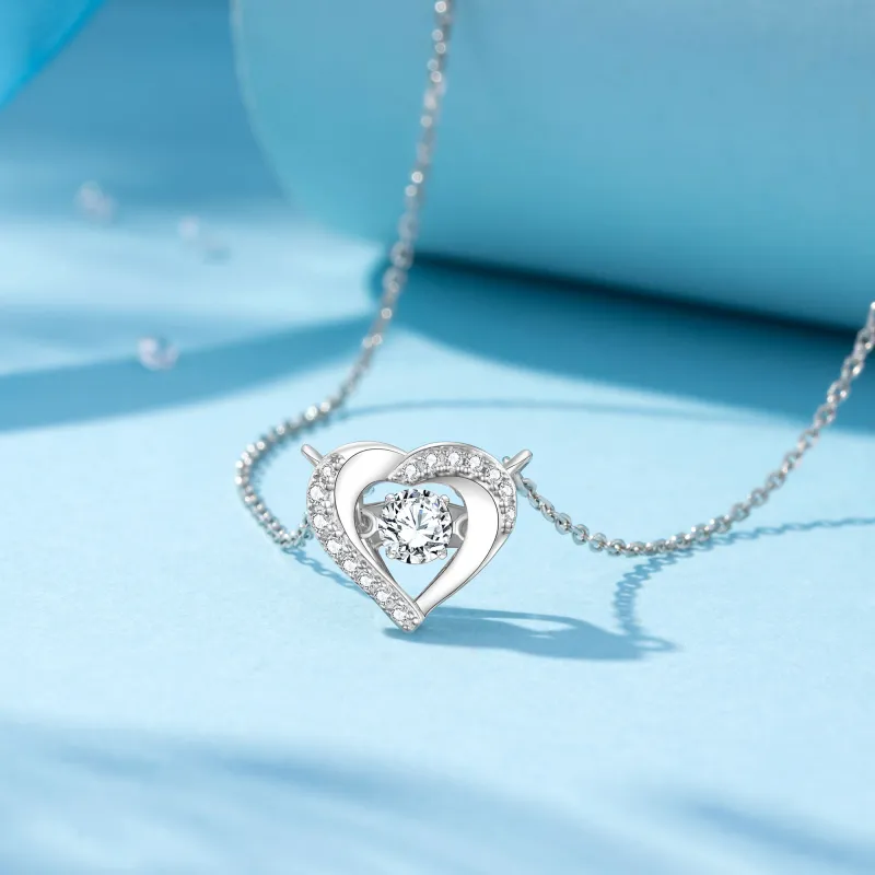 Heart To Heart S925 Silver Necklaces Women's-3