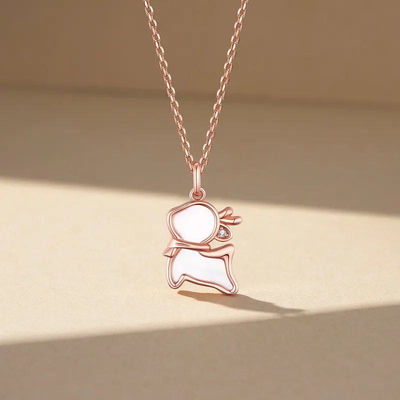 Heart To Heart 925 Silver Diamonds Necklaces Women's-1