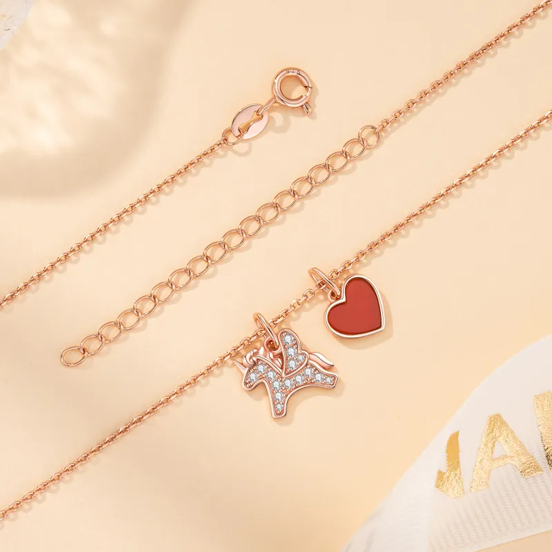 Heart To Heart S925 Silver Necklaces Women's-4