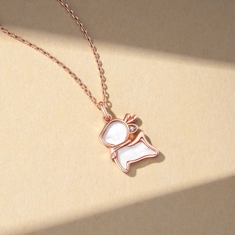 Heart To Heart 925 Silver Diamonds Necklaces Women's-2