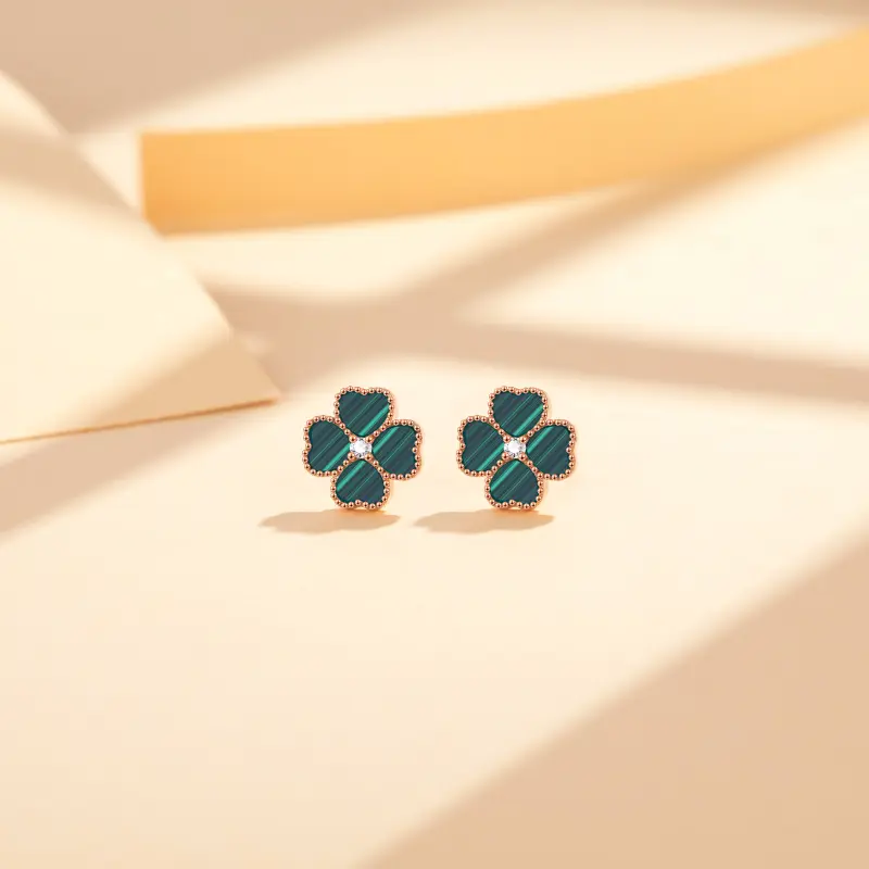 Heart To Heart 18K Gold Stud Earrings Women's-6