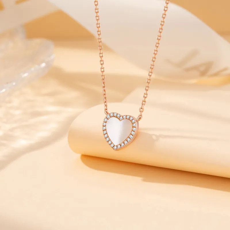 Heart To Heart 925 Sterling Silver Necklaces Women's-3