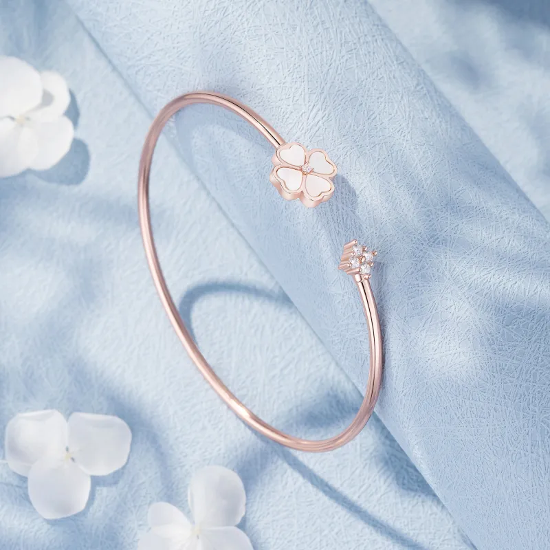 Heart To Heart S925 Silver Bangles Women's-5