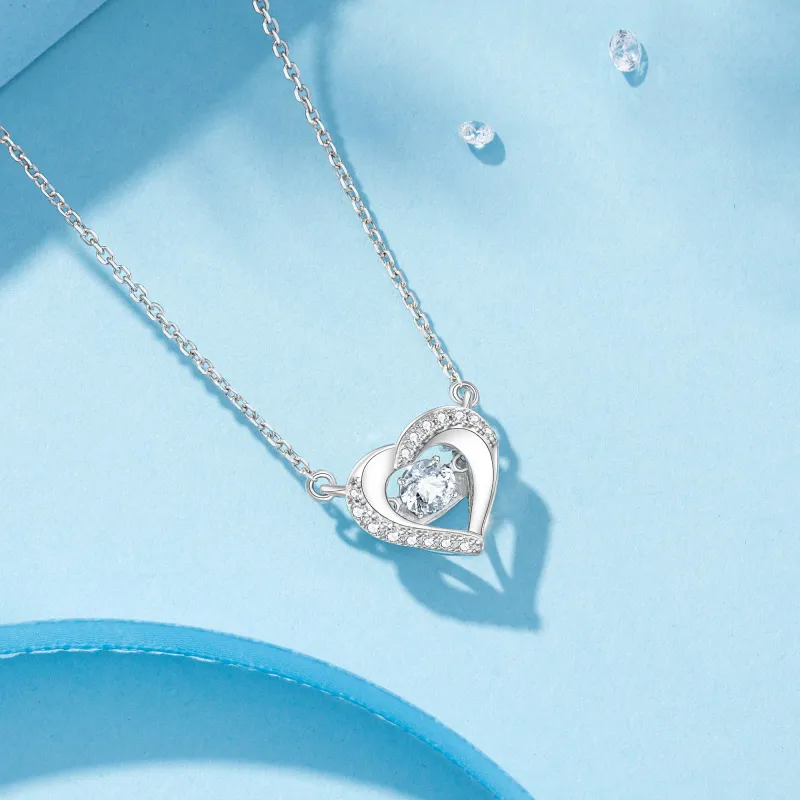 Heart To Heart S925 Silver Necklaces Women's-4