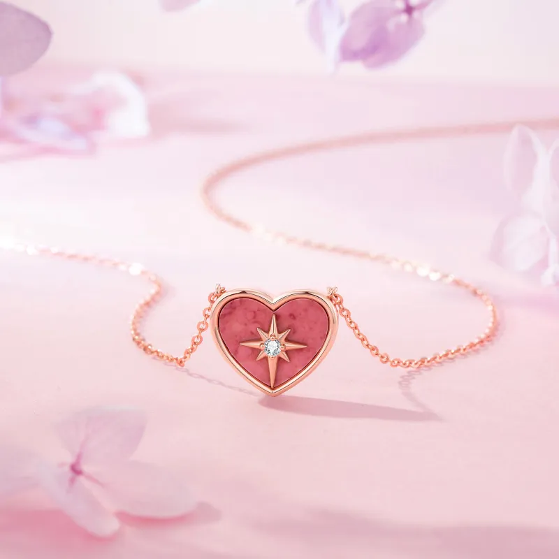 Heart To Heart S925 Silver Necklaces Women's-3