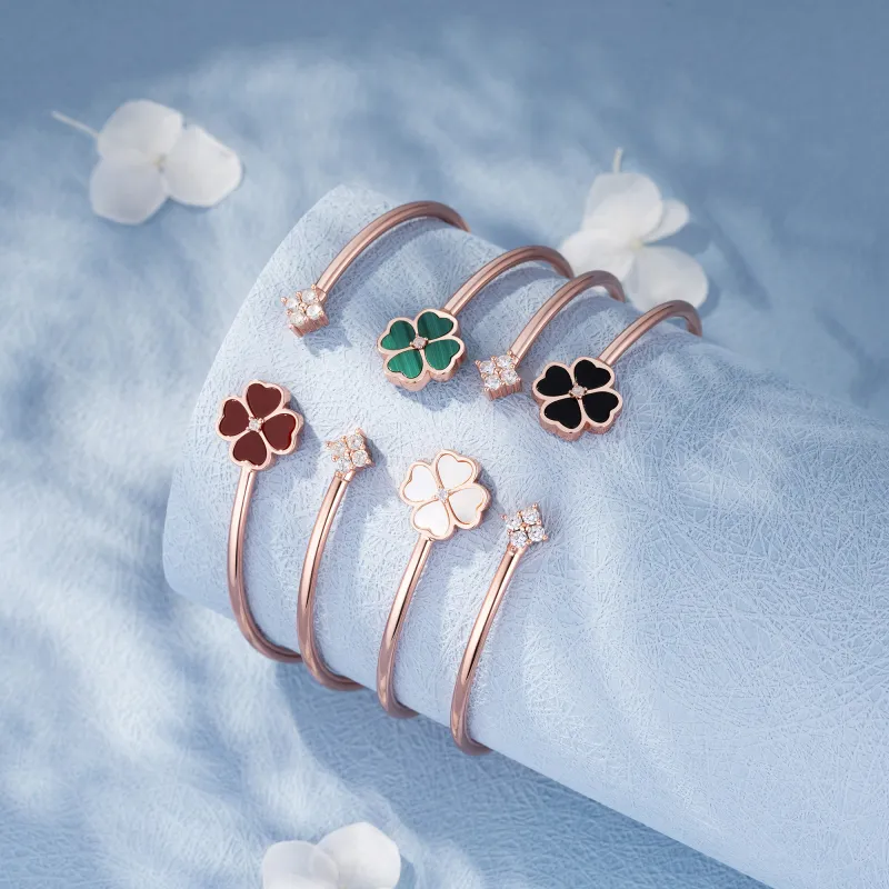 Heart To Heart S925 Silver Bangles Women's-2