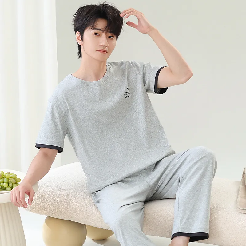 Close fitting Areas Pajama Set Men's-10