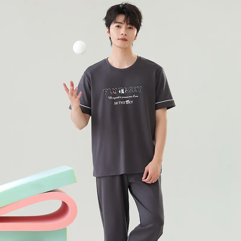 Close fitting Areas Pajama Set Men's-23