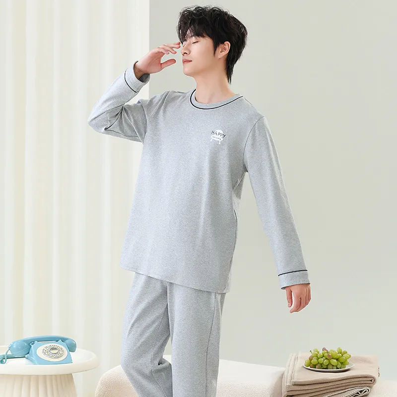 Close fitting Areas Pajama Set Men's-2