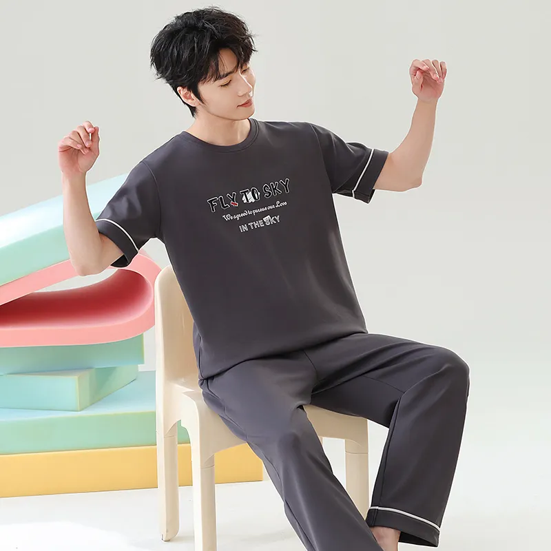 Close fitting Areas Pajama Set Men's-24