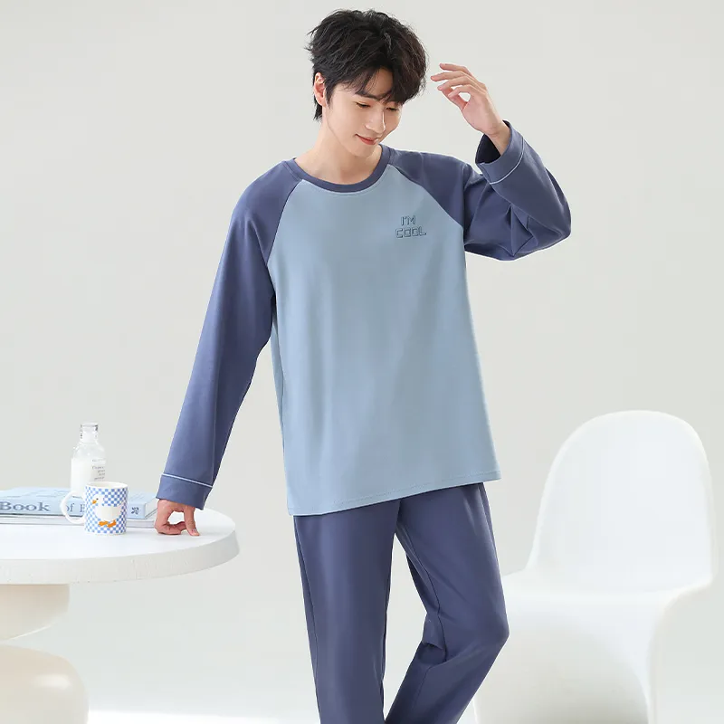 Close fitting Areas Pajama Set Men's-1