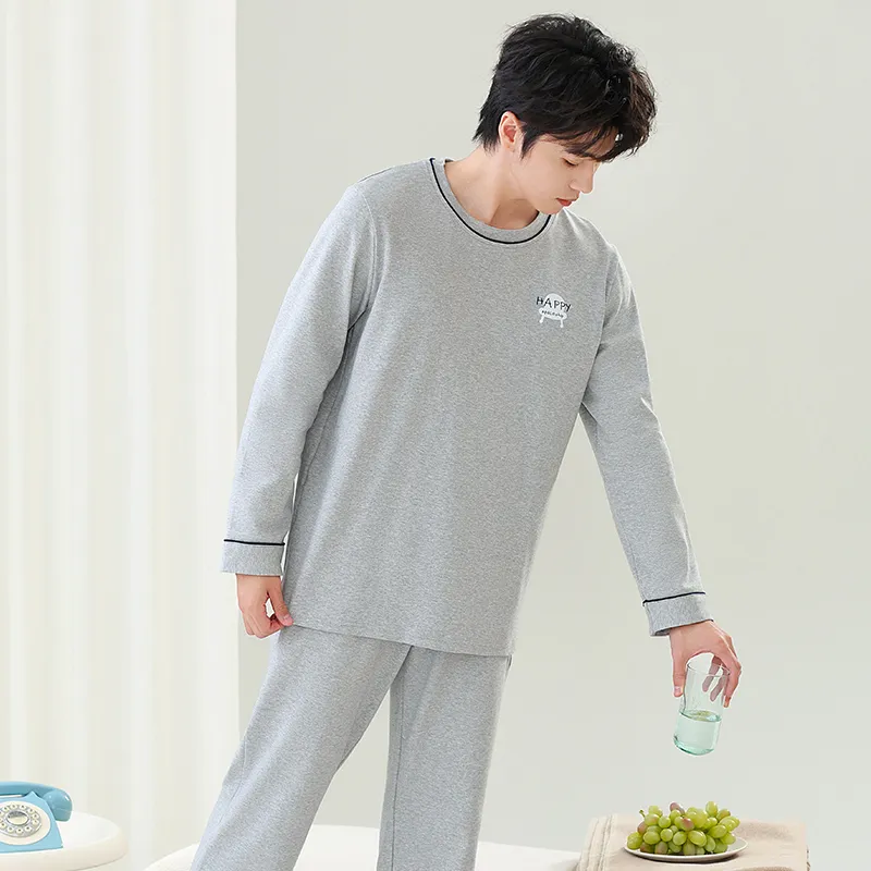 Close fitting Areas Pajama Set Men's-3