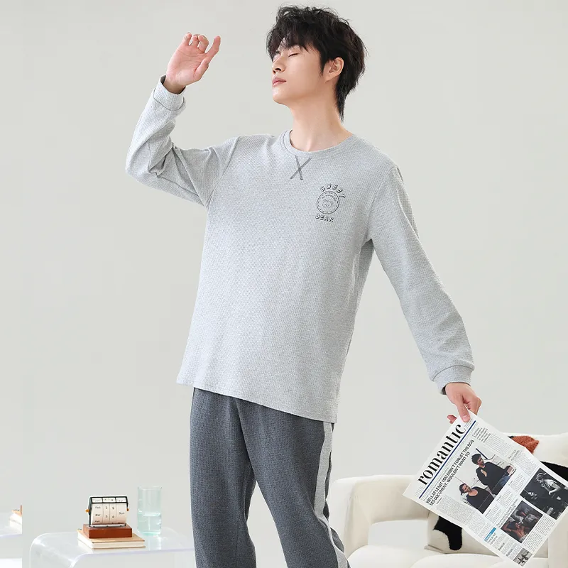 Close fitting Areas Pajama Set Men's-19