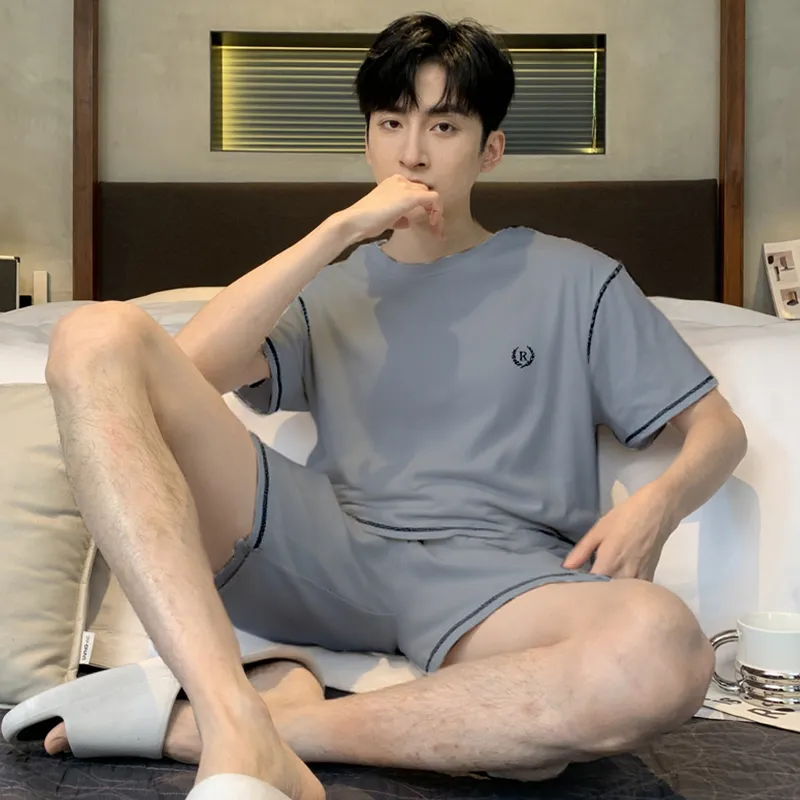 Close fitting Areas Pajama Set Men's-3