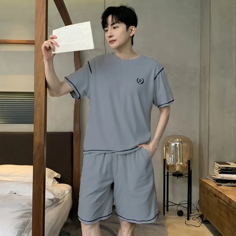 Close fitting Areas Pajama Set Men's-2