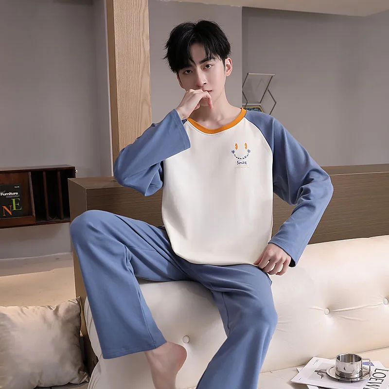 Close fitting Areas Pajama Set Men's-4