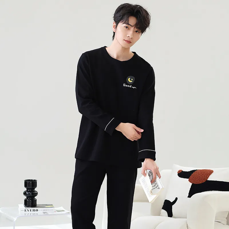 Close fitting Areas Pajama Set Men's-8