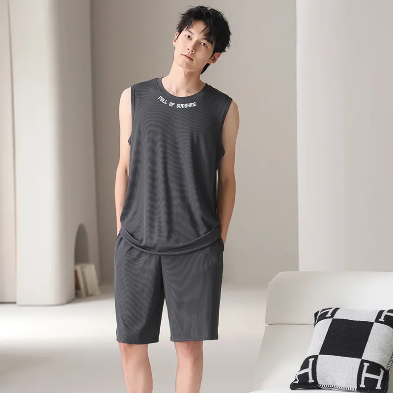 Close fitting Areas Pajama Set Men's-1