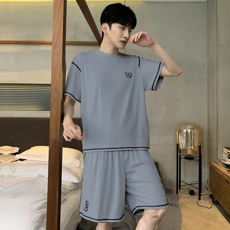 Close fitting Areas Pajama Set Men's-1