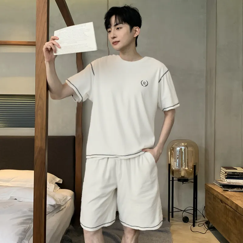 Close fitting Areas Pajama Set Men's-6