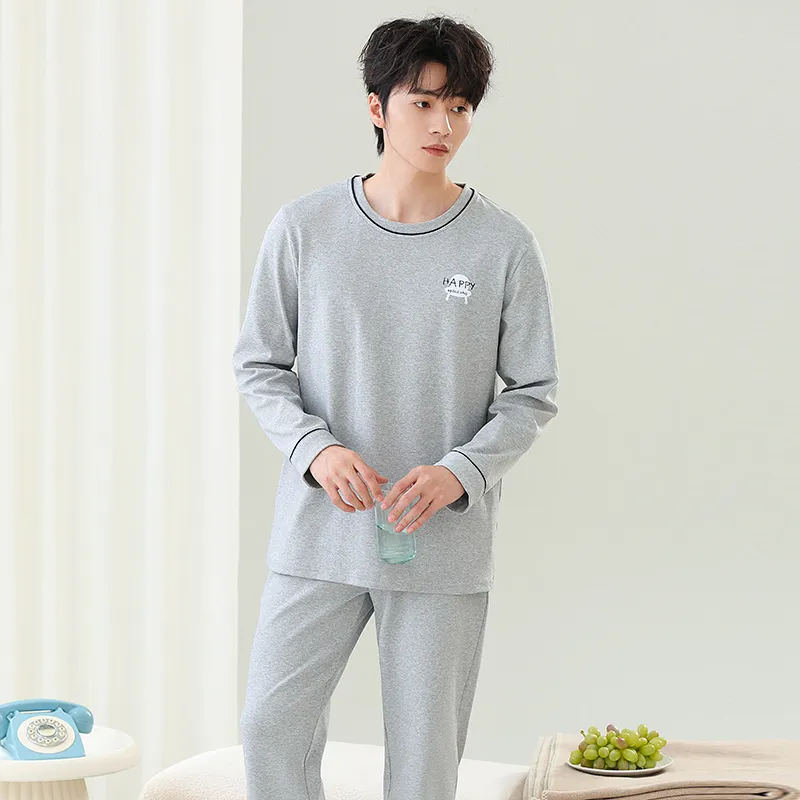 Close fitting Areas Pajama Set Men's-1