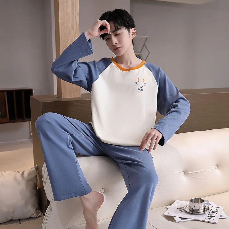 Close fitting Areas Pajama Set Men's-3