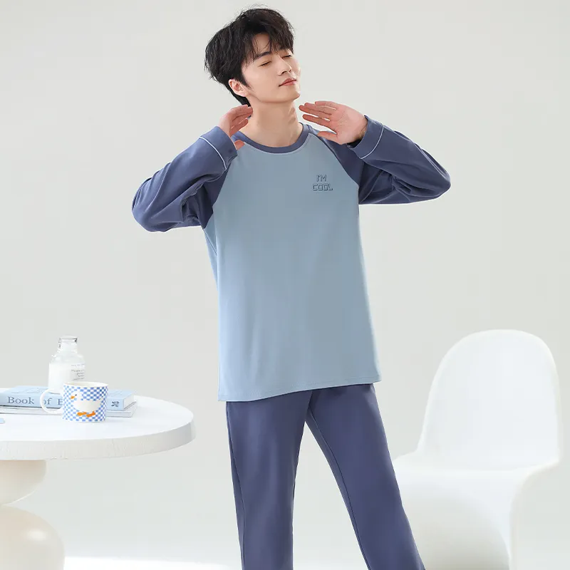 Close fitting Areas Pajama Set Men's-3
