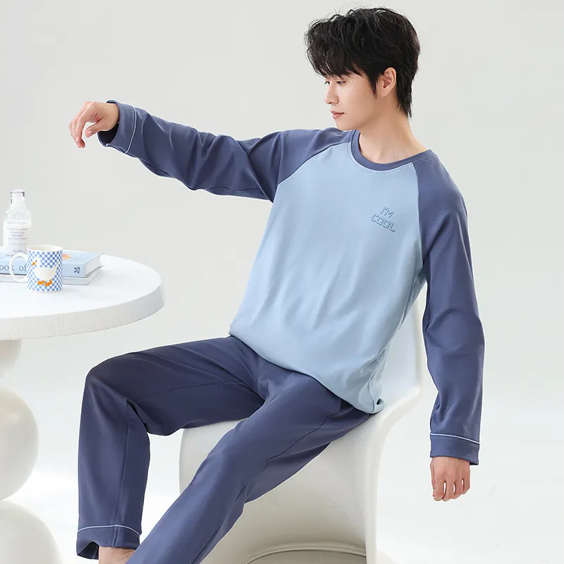 Close fitting Areas Pajama Set Men's-4
