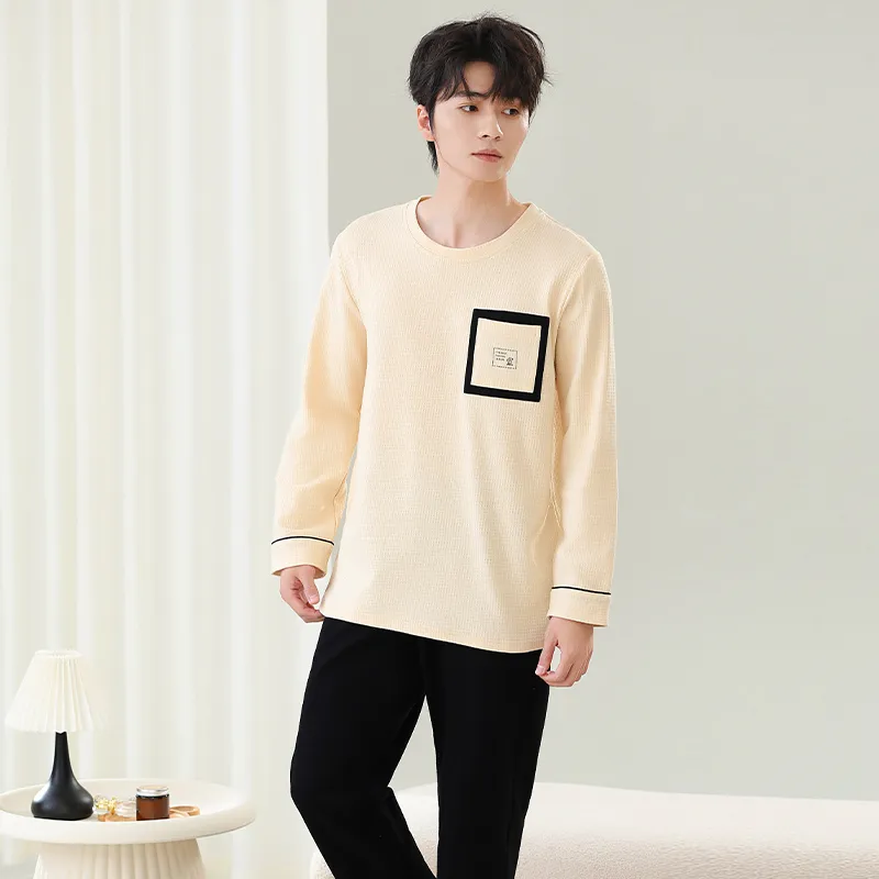 Close fitting Areas Pajama Set Men's-8