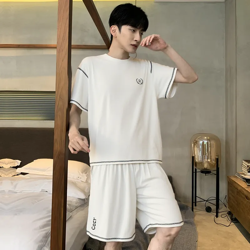 Close fitting Areas Pajama Set Men's-7