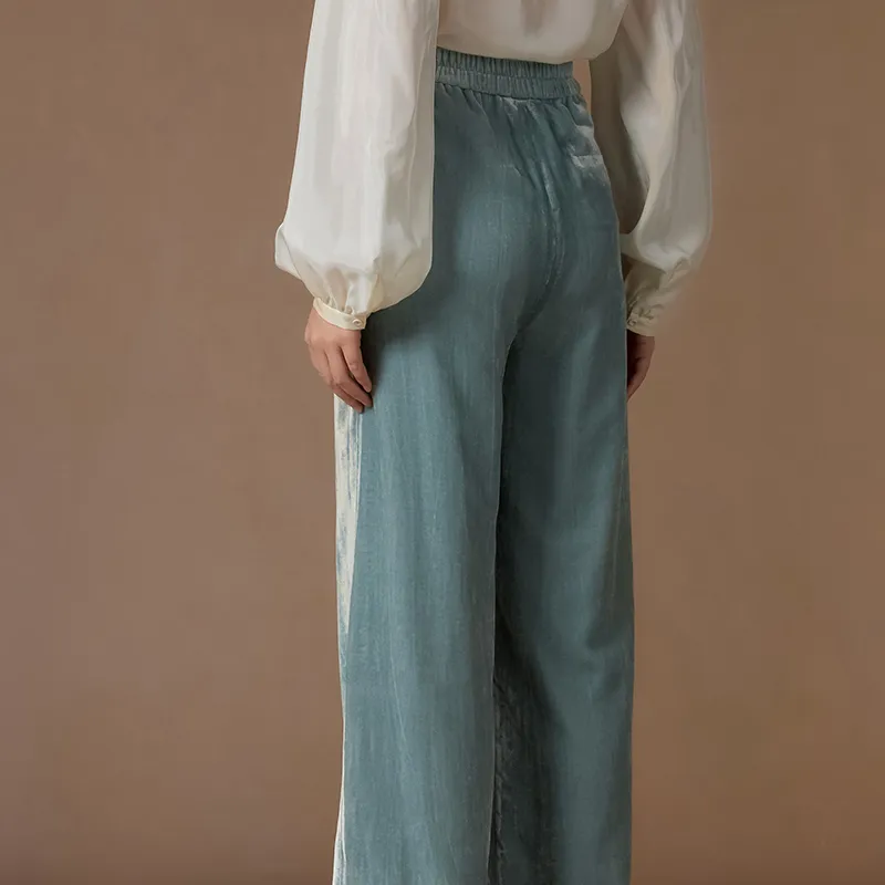 Read Twelve Casual Pants Women's Xiao Bo Green-2