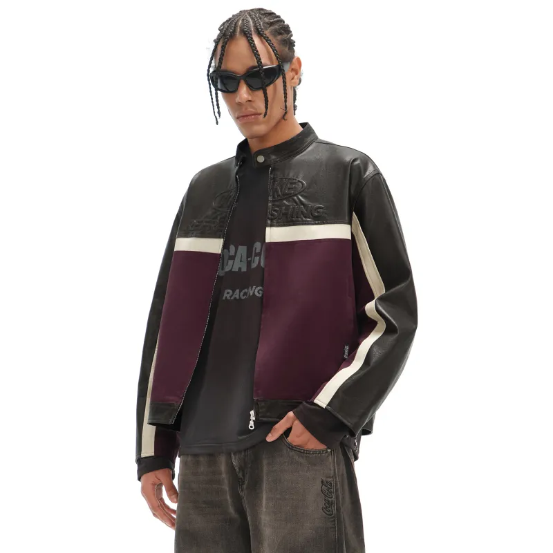 Coke Leather Jacket Unisex Chestnut Umber-5