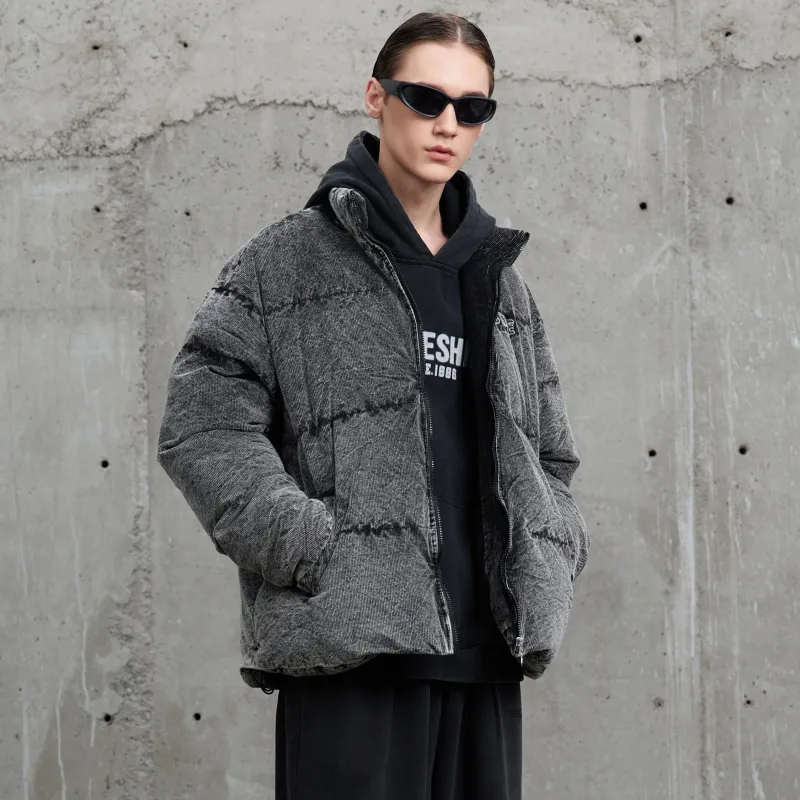 Coke Puffer Jacket Unisex Black-4