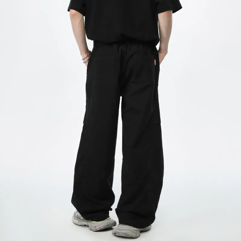 Coke Casual Pants Unisex Black-5