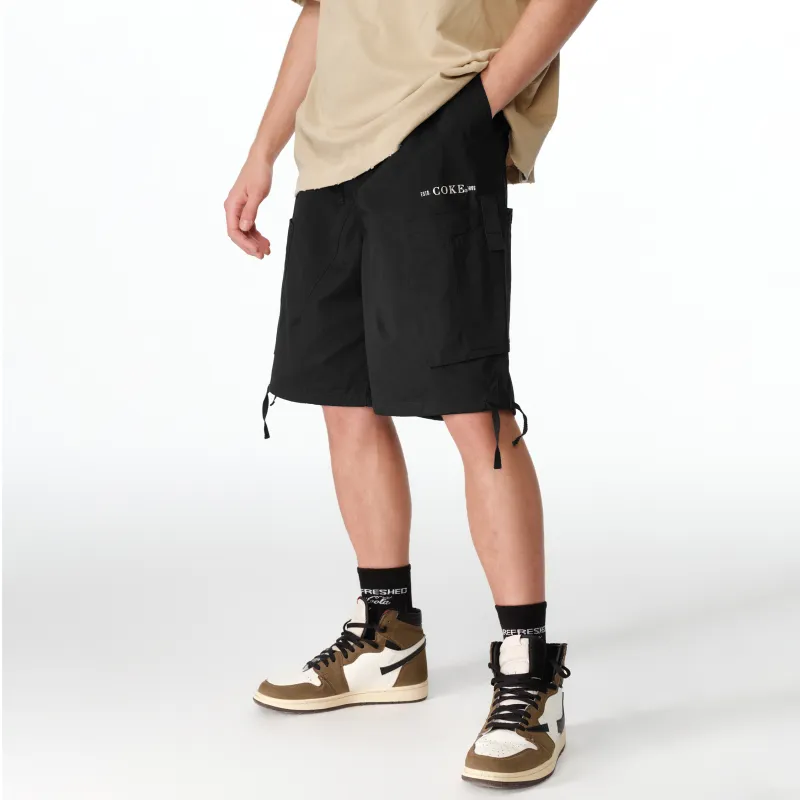 Coke Cargo Shorts Unisex Black-5