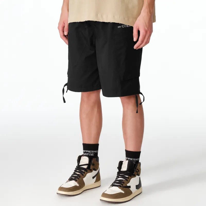 Coke Cargo Shorts Unisex Black-3