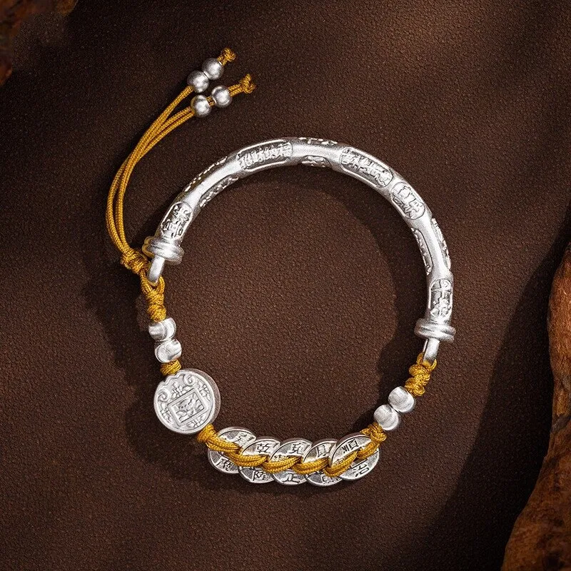 CHUVORA 999 Fine Silver Pure Silver Bracelets Unisex-1