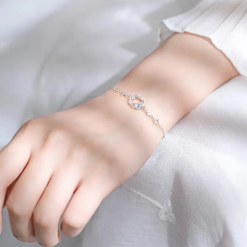 CHUVORA Wedding 925 Sterling Silver Anniversary Bracelet Women's-6
