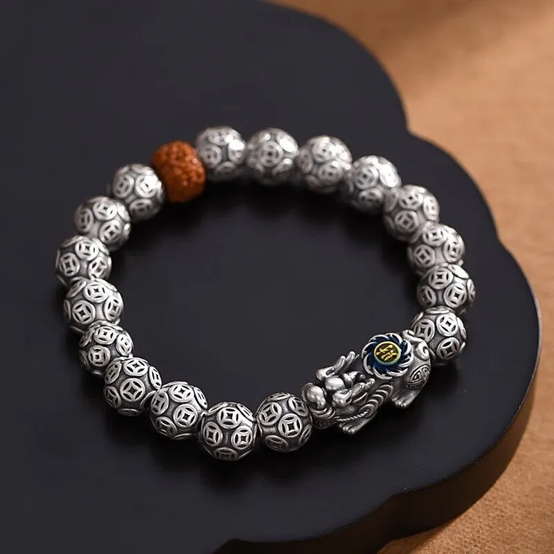 CHUVORA 999 Fine Silver Pure Silver Bracelets Unisex-4