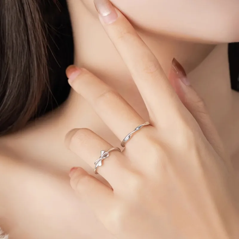 CHUVORA 999 Fine Silver Rings Unisex-6
